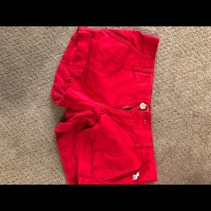 Abercrombie red shorts